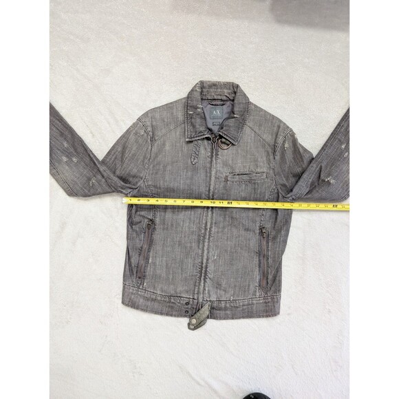 Armani Exchange Gray Bomber Jacket - Picture 3 of 10